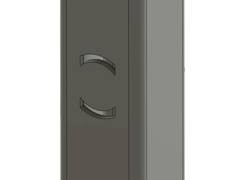 Curved slots cut to match a round tube tab